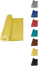 JARDIN202 - Alfombra Caucho antideslizante 10x1m - Punto moneda - Colores | Amarillo