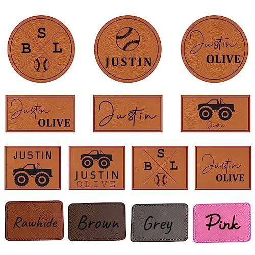 Custom Baseball Cap Personalized Gifts: Infant Baby Name Leather Patch Hat - Toddler Trucker Hats for Kids Boys Girls4