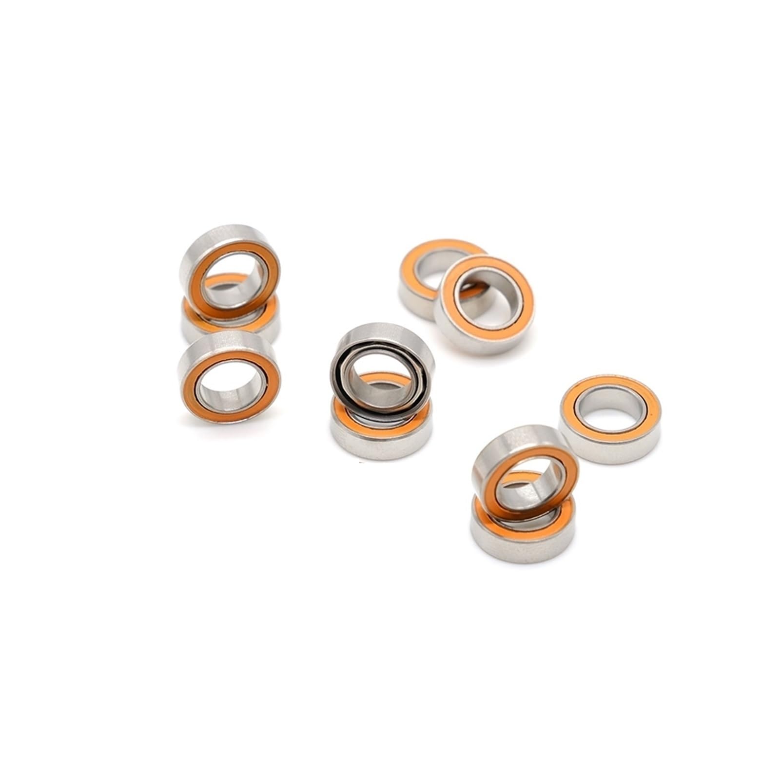 10 Pcs SMR106RS 6x10x3mm ABEC-7 Hybrid Ceramic Ball Bearings, Si3N4 Balls for RC Motors(SMR105RSCB 5x10x4)