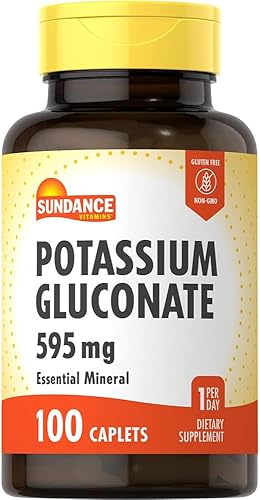 Sundance Vitaminas Gluconato de Potasio 595 mg 100 Caplets, Pack de 2