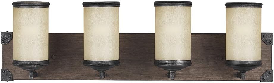 Sea Gull Lighting 4413304-846 Four 4413304-846-Four Light Wall/Bath Sconce, Stardust/Cerused Oak Sea Gull Lighting 4413304-846 Four 4413304-846-Four Light Wall/Bath Sconce, Stardust/Cerused Oak