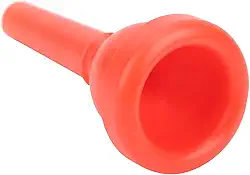 Bocal Profissional de Trombone Abs para Iniciantes e Profissionais - le, Leve, Ique Design Mt -22red (Preto) (Vermelho)
