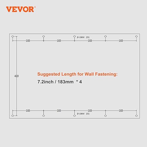 Miniatura 7 de VEVOR Armario de pared, gabinete de almacenamiento de metal para garaje, 20 pulgadas de alto, 120 libras, capacidad de estante montado en la pared