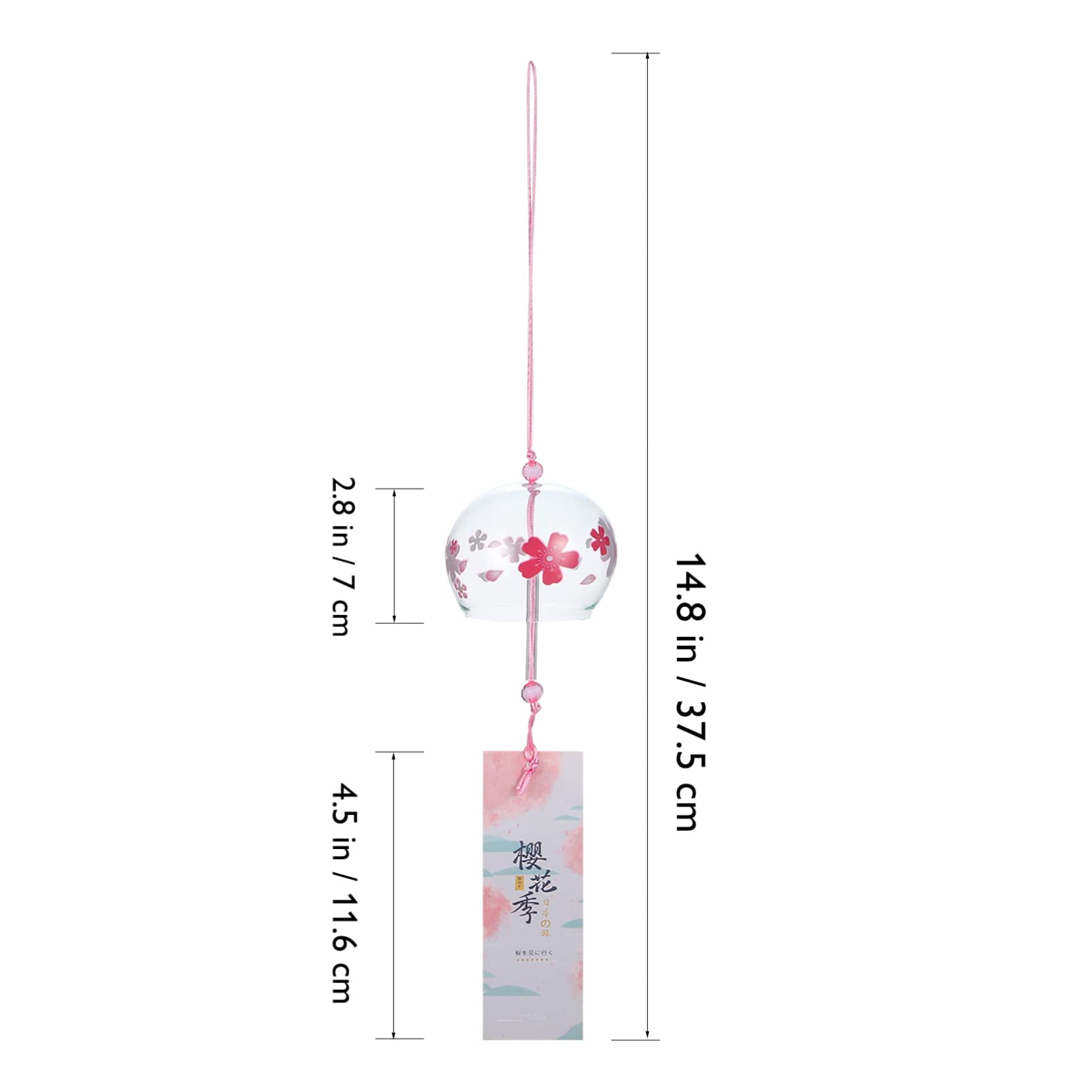 NOLITOY 4pezzi Campanello Vento in Vetro Per Auto Ciondolo in Vetro Per Interni Forma Di Gatto Decorazioni Per Casa e Ufficio Realizzato Con Lavorazione Artigianale