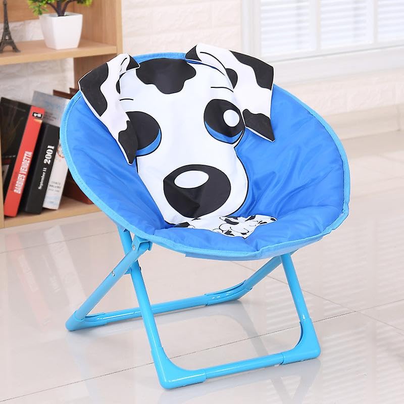 Dog Kids Moon Chair Sturdy Kids Single Seater Chair with Armrest Foldable Comfortable 1 Seat Stool Portable Chair,Barbecue,Camping,Fishing,Picnic Camping, Beach, Fishing -1_Blue-image-28