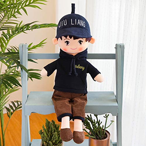 Poupée de Chiffon Poupée Cadeaux avec Chapeau à Capuche Mignon Petites Filles Garçons Poupées de Décoration de Mariage Jouets Ragdoll Jouet pour Noël Anniversaire Cadeaux de Mariage 40CM Cover