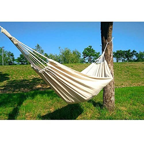 Hamac extérieur toile blanche XMING couchage simple 2 mètres