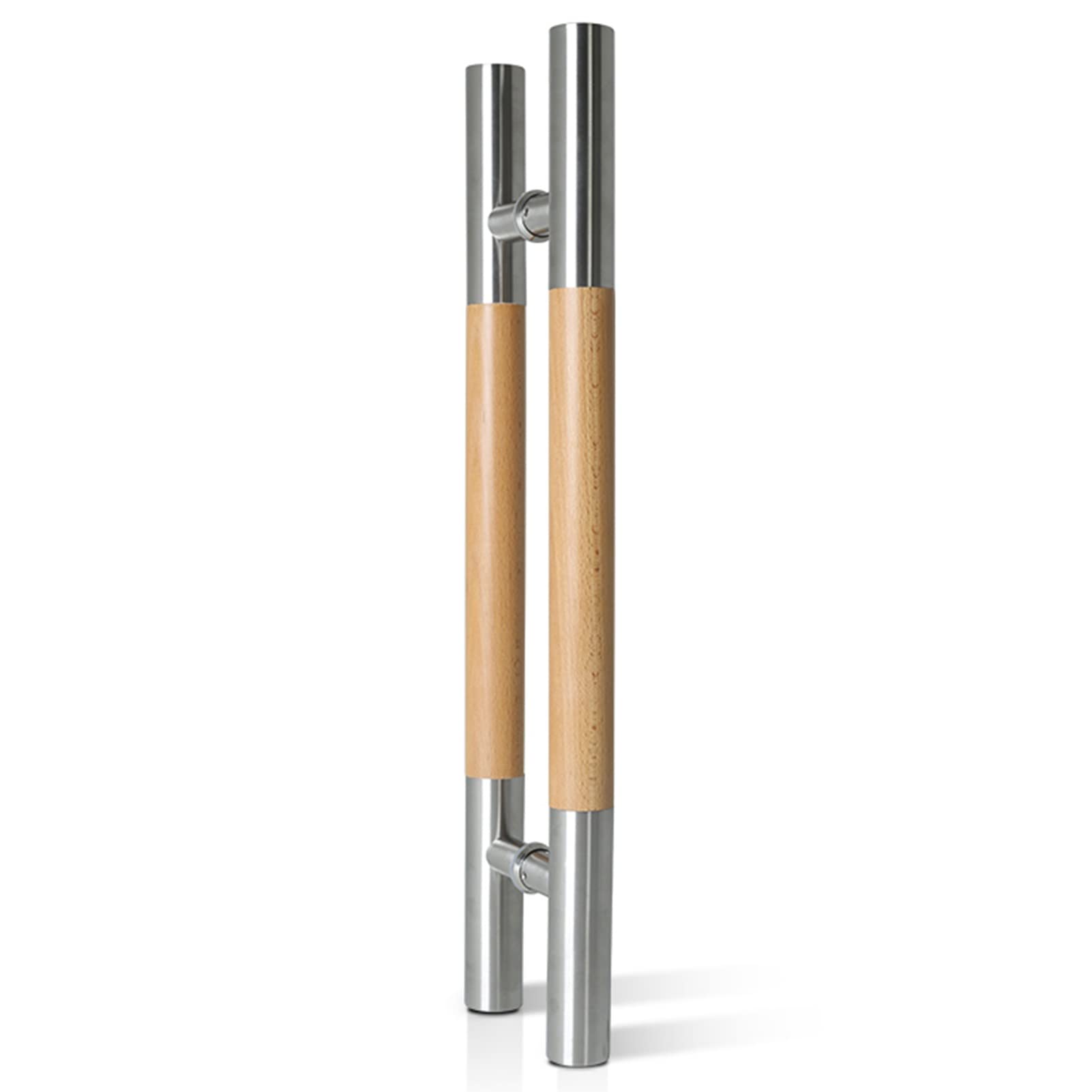 MXXQRHF Heavy Duty Barn Door Handle 24" Silver, Antique Sliding Door Pull for Wood, Glass & Metal, Easy Installation, Durable Long Gate Handle for Home Decor