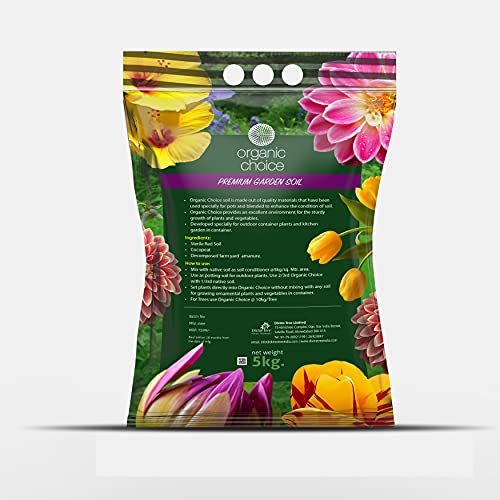 Image of DIVINE TREE Organic Choice Potting Soil Mix 10KG | Ready to Use Potting Soil & Soil Mix for Plants | Cocopeat Red Soil Cow Manure Blend | for Indoor Plants, Outdoor Pots, Vegetables & Home Gardening