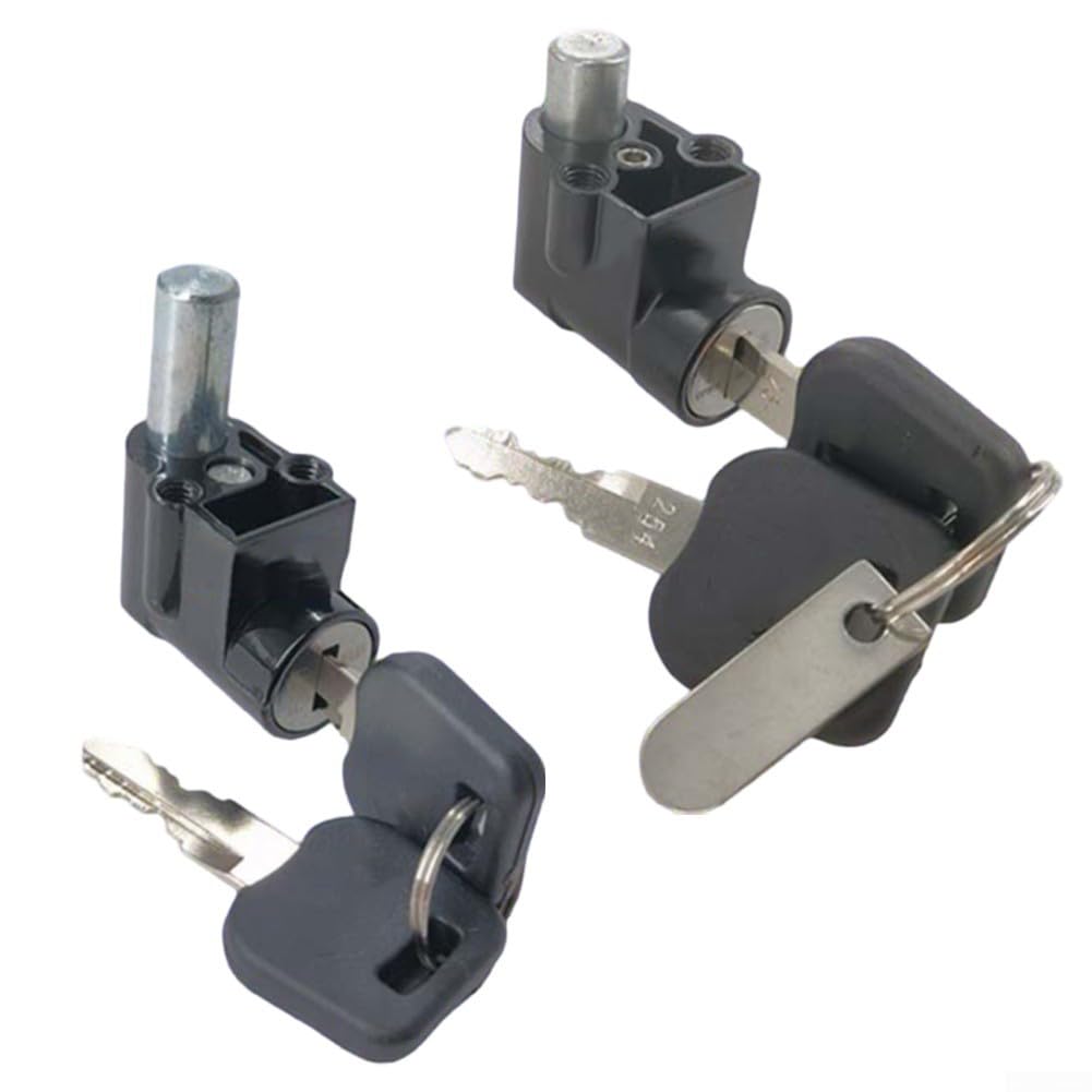 Antivol de batterie et clés pour vélo électrique, mécanisme de verrouillage électrique en métal avec double clés pour boîtier de batterie Hailong compatible avec batterie Hailong 1 2 E-Bike (20 mm)
