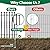 GILPWA 10 Panels Decorative Garden Fence, 32in(H)×24Ft(L) Heavy Duty Twist Outdoor Dog Fence Rustproof Metal Square Tube No Dig Animal Barrier Border Fencing for Temporary Yard Patio Landscape