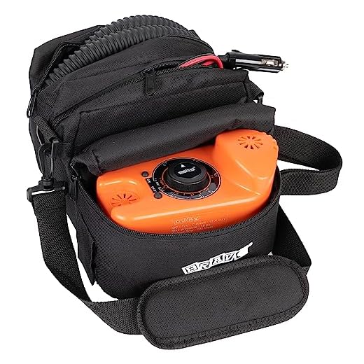 Bravo BP12 Acc Auto Stop Single Stage High-Speed High-Pressure Lightweight Orange Inflation Pump for Inflatable Kayaks, Boats and iSUPs