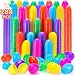 YEAHBEER 288 Plastic Easter Eggs, Easter Hunt/Easter Theme Party Favor/ Basket Stuffers Fillers/Classroom Prize Supplies