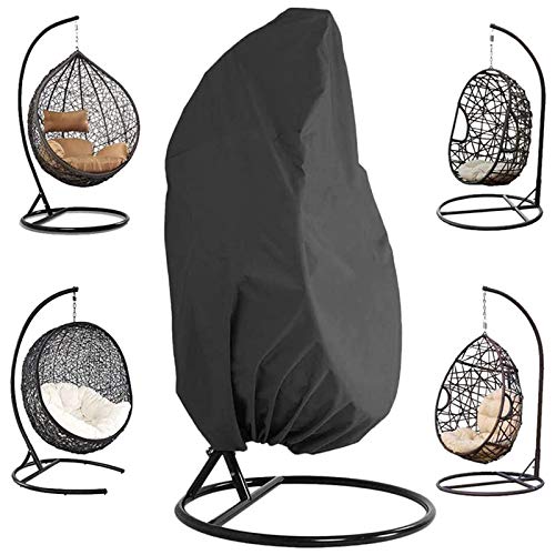 NICESOUL Hanging Chair Cover for Swinging Egg Chair/Pod Chair/Swingasan-Outdoor Patio Hanging Wicker Swing Chair Cover with Zipper Waterproof All Weather Protection 75