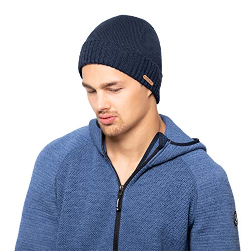 Gieswein muts Wildgrat - warme herenmuts met Merino wol, edele fijne gebreide beanie met fleece voering, winter-beanie voor mannen, ademende wollen muts - Image 3