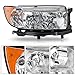 PartsFlow Headlight Assembly Replacement For 2006 2007 2008 Subaru Forester X, X L.L. Bean Edition, XT Limited Passenger Side Right Halogen Headlamp Assembly 84001SA461 SU2503119