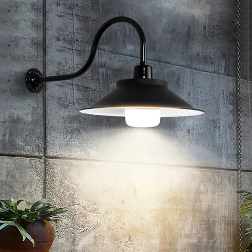 Lámpara de metal impermeable de pared con iluminación externa para patio 5