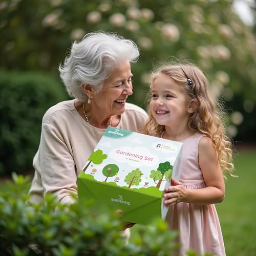 Gardening Set, Tool Kit, for Kids, STEM, Includes Tote Bag, Spade, Watering Can, Rake, Fork, Trowel and Gloves (Petal) - image 5