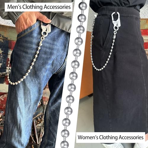 Image of Ahiller Mens Wallet Chain with Heavy Duty Keychain Carabiner Clip