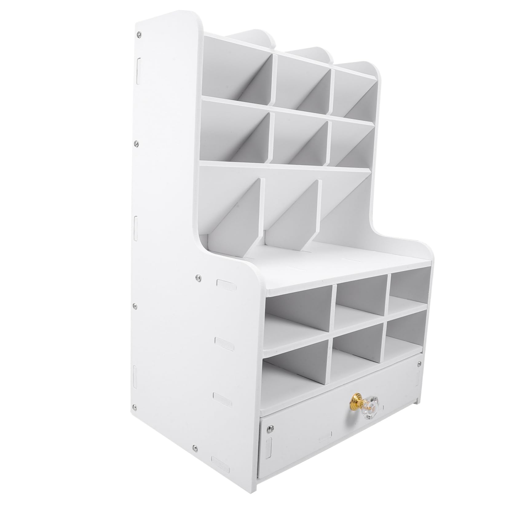 Angoily Organizer per Penne da Scrivania Organizer per Cancelleria Scatola Portaoggetti in Pvc Resistente Scomparti Multipli per Penne e Pennarelli
