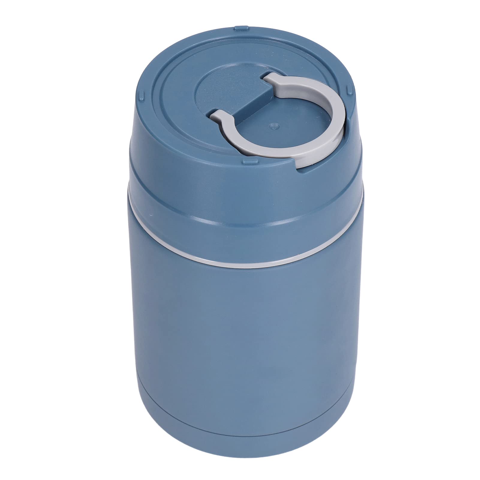 Nikou Contenitore termico per alimenti in acciaio inox 304, 1000 ml, con cucchiaio pieghevole, blu, contenitore termico per alimenti caldi o freddi