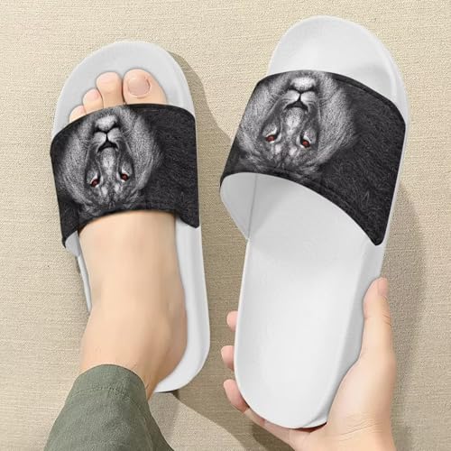 Men's Casual Sandal Slippers Outdoor Indoor Slide for Men White Sole for Beach Pool Shower3