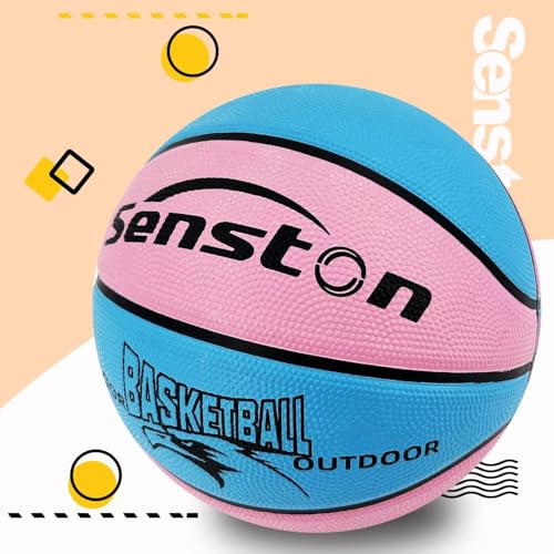 Image of Senston Basketball Outdoor /Indoor Basket Ball with Ball Air Pump Size 5
