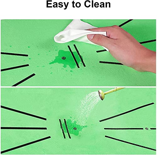 Golf Strike Mat, Mini Golf Practice Hitting Aid, Fixed Ground Rug For Swing Detection Batting, No Taste, Portable Practice Golf Mat Velvet,Gift For Indoor/Backyard #TOP3