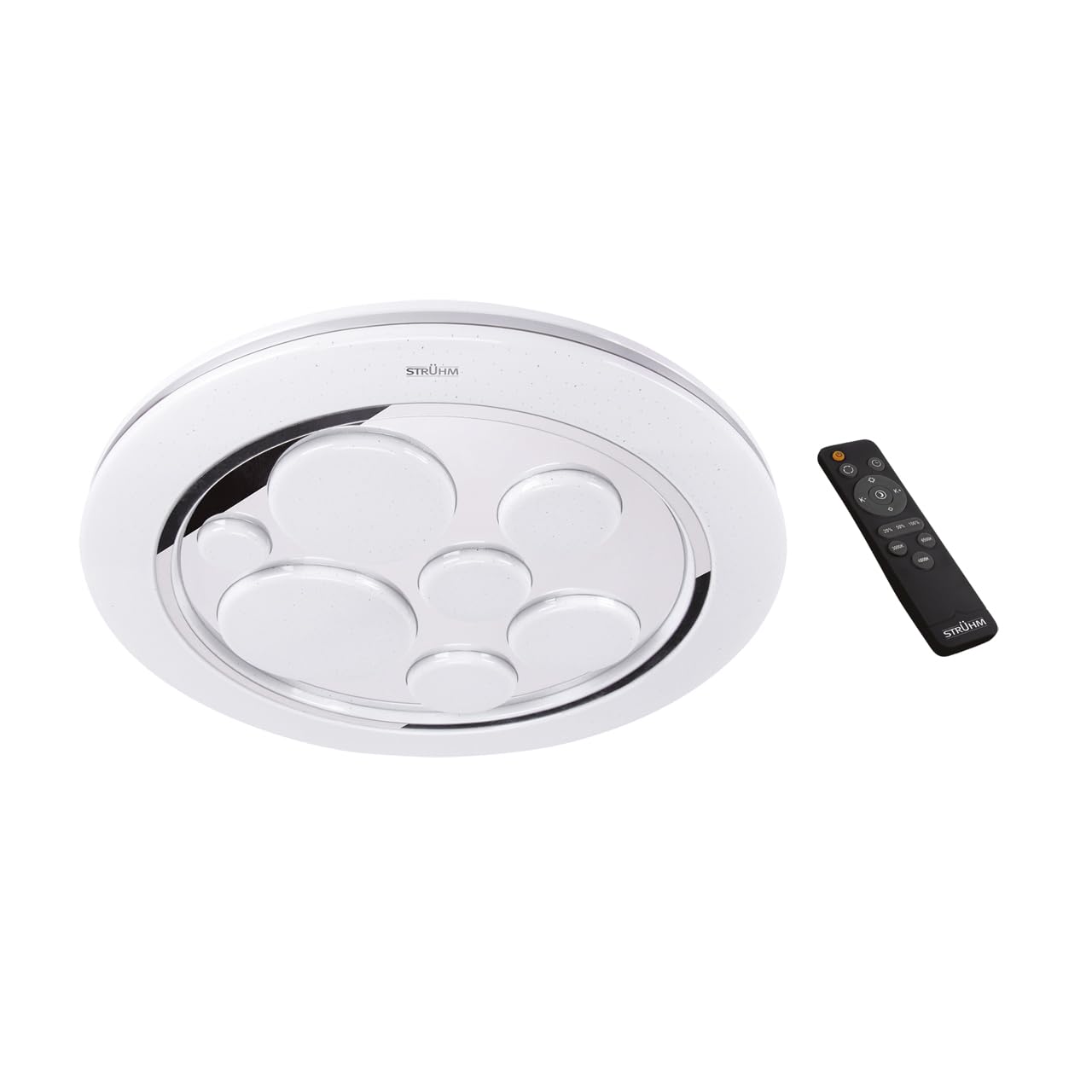 Licht-Erlebnisse LED Deckenleuchte Badezimmer dimmbar IP44 rund Ø 49 cm Farbwechsel max. 6050 lm Weiß Deckenlampe Badlampe Decke