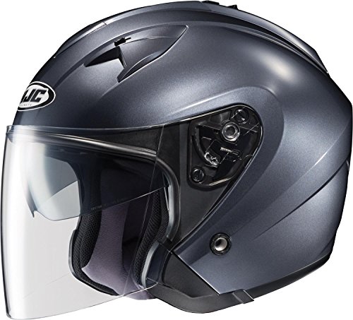 HJC Helmets IS-33 Helmet (Anthracite, Large)