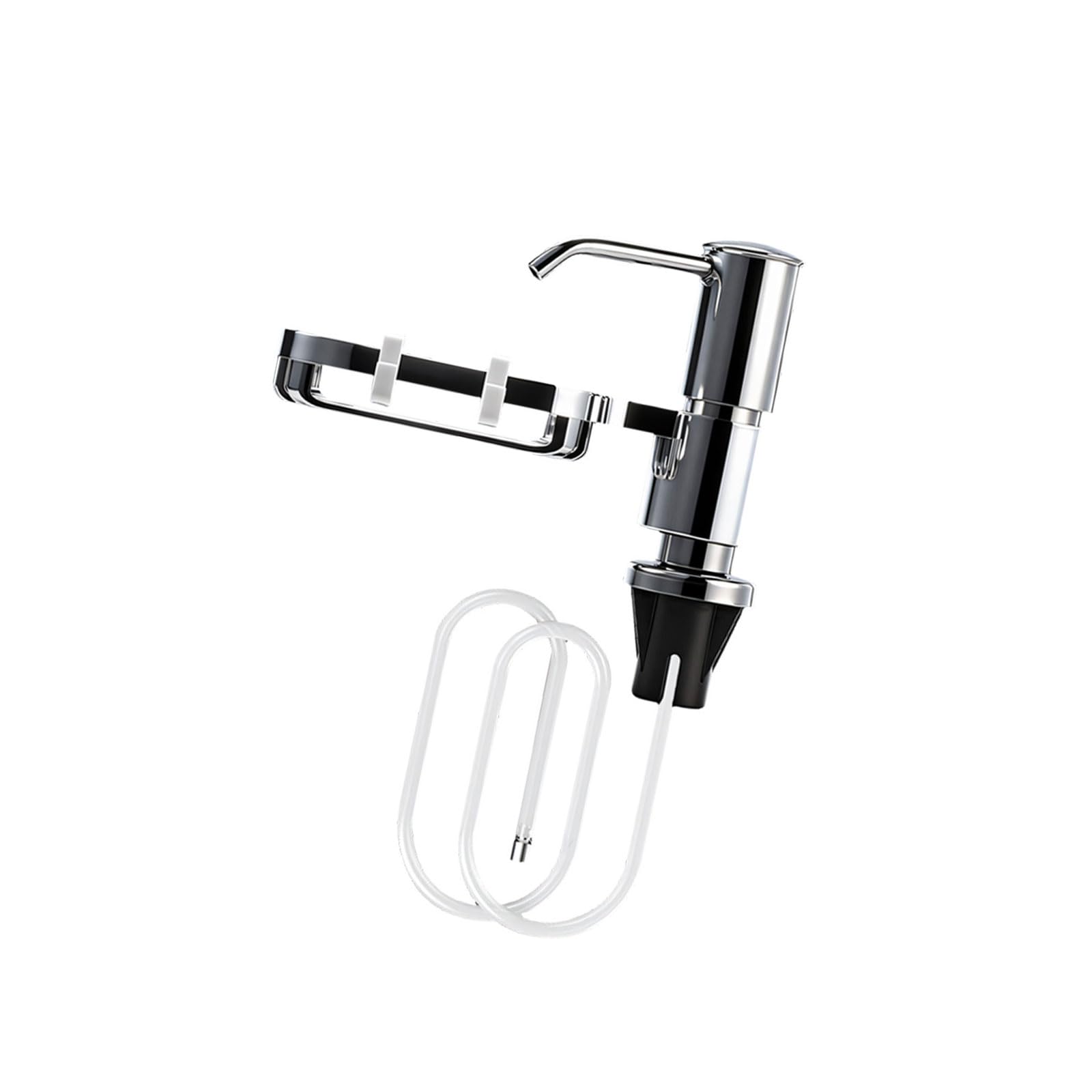 EXQIOUR Dispenser Soap Kitchen Sink Dispensers Countertop Pumps with Storage Rack Extension Tube Fast Resupply
