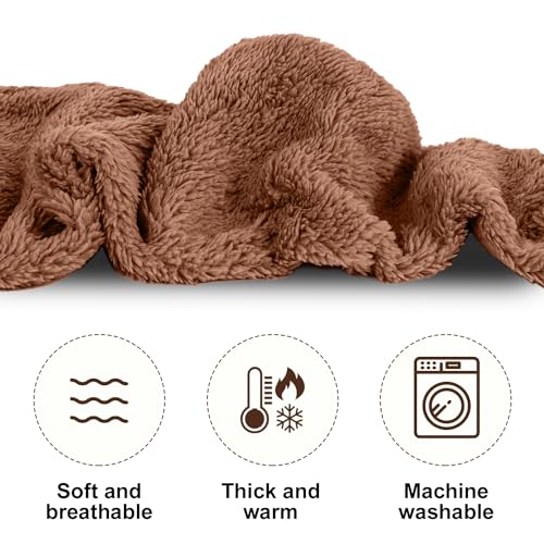 BOXOB Over Knee High Fuzzy Socks, Thigh Snuggs Cozy Socks Winter Leg Warmers Plush Long Slipper Sleeping Stockings for Home4