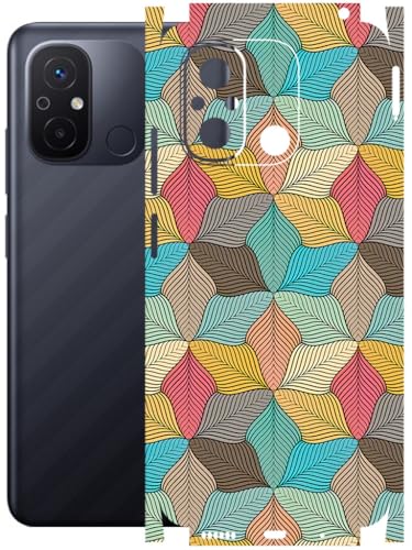 Image of AtOdds - Full Body Back Screen Guard Protector Film - Lamination Wrap Skin Sticker Compatible with REDMI 12C | Scratchproof Matte Finish (Autumn)