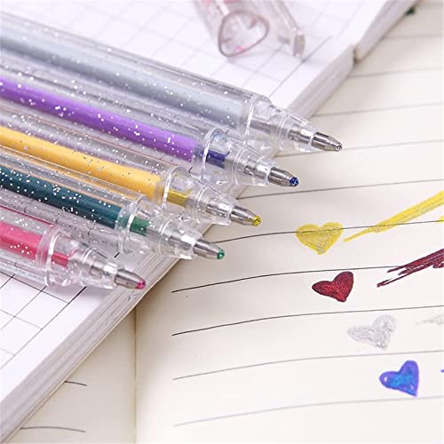 Set de 18 bolígrafos de gel metálico brillante miniatura 4