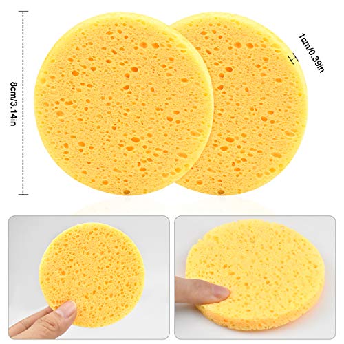 Natuce 50 stuks 8 cm x 8 cm schoonmaakspons gezicht, gezichtsspons reiniging voor het verwijderen van make-up, lichaamsreiniging - Image 5