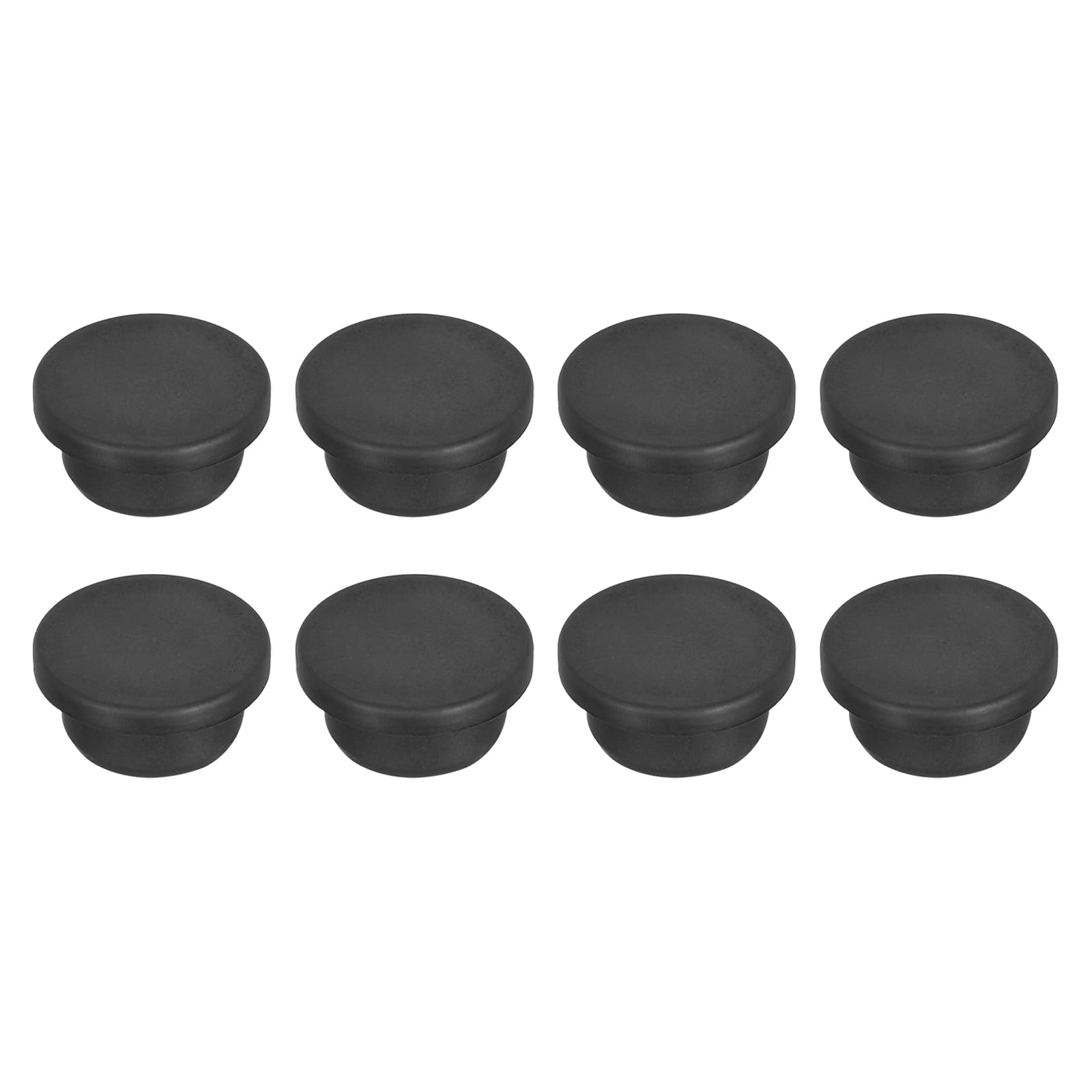 MECCANIXITY 8pcs T-Shaped Silicone Plugs 24mm 15/16 Inch Dia Snap in Plug Hole Seal Cover Round Rubber Stopper for Kitchen Rubber Bulkheads Waterproof