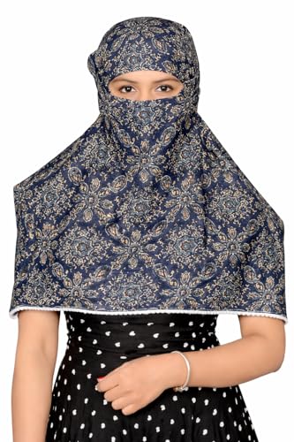 Image of Scarf For Girls 100% Pure Cotton Hand Block Printed Square
