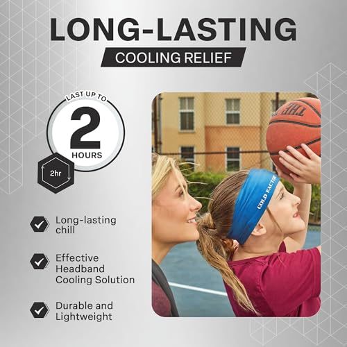 Image of COLD FACTOR Cooling Headband for Women and Men - UPF 50+ Advanced Evaporative Comfort, Instant Cooling Sweatband for Outdoor Sports, Fitness, Yoga, Hiking, Running, and Workout