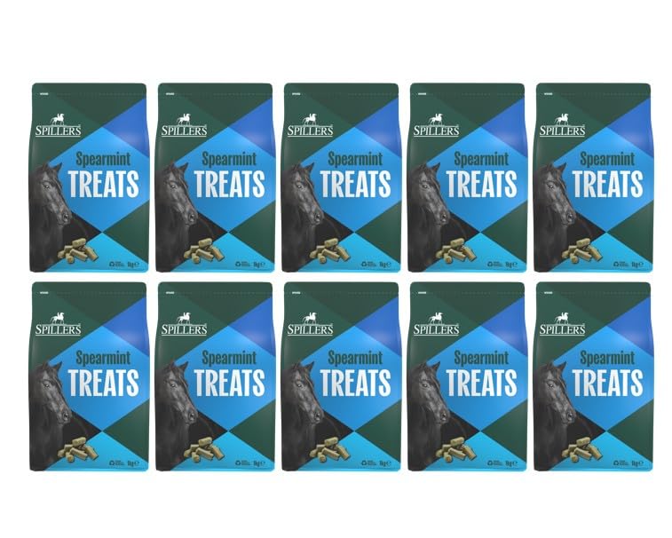 SPILLERS Spearmint Horse Treats - Dolcetti per cavalli e pony, 1 kg x 10