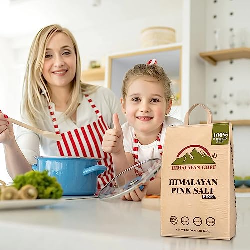 Himalayan Chef SLT-BAG80OZ-PSF Himalayan Pink Salt - 5 Lbs Fine Grain Bulk Bag thumb #1