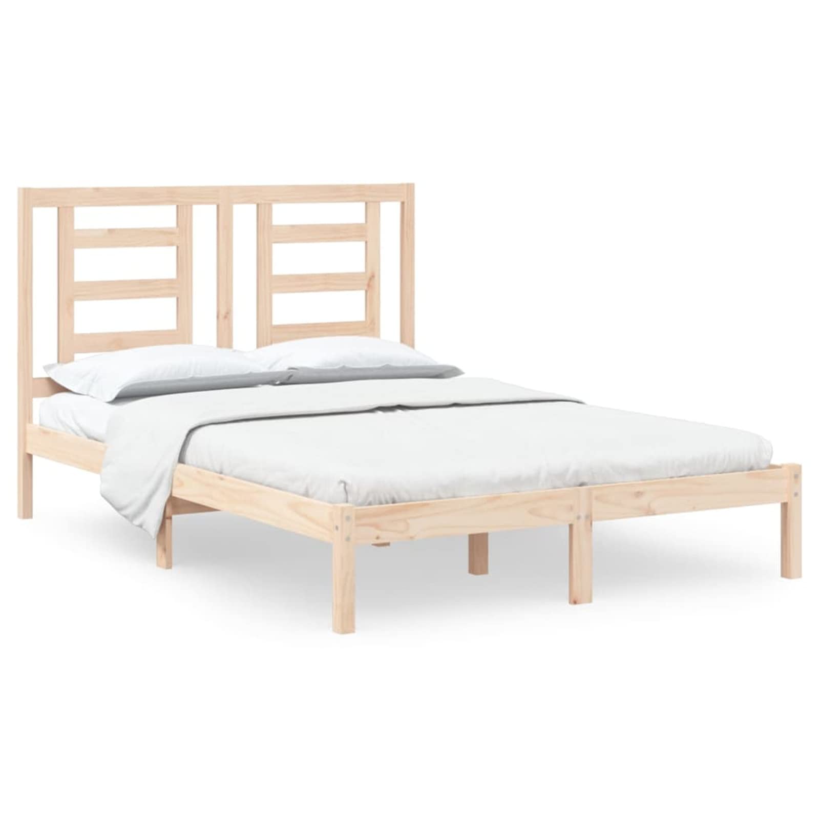 ShGaxin Struttura del letto, Doghe, Base letto, Telaio del letto, Letto Mobile, Letti Giovani, Letto pieno, Legno massello di pino 140x200 cm