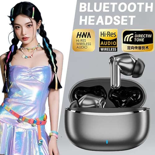 Wireless Earbuds, 2025 Bluetooth 5.4 Headphone 3D Bass Hi-Fi Stereo Ear Buds, 4 ENC Noise Cancelling Mic, 48H 3g USB-C in-Ear Earphone, IP7 Waterproof Workout Sport for Laptop Pad Android iOS, Black