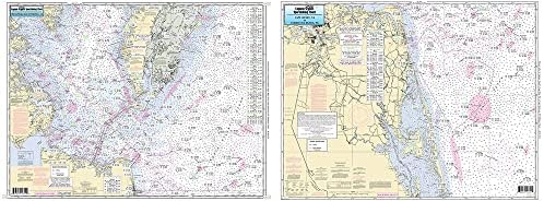 Off Coastal Lower Chesapeake Bay - Laminated Nautical Navigation & Fishing Chart by Captain Segull's Nautical Sportfishing Charts | Chart # CBL22