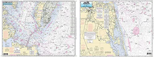Off Coastal Lower Chesapeake Bay - Laminated Nautical Navigation & Fishing Chart By Captain Segull's Nautical Sportfishing Charts | Chart # Cbl22 #TOP27