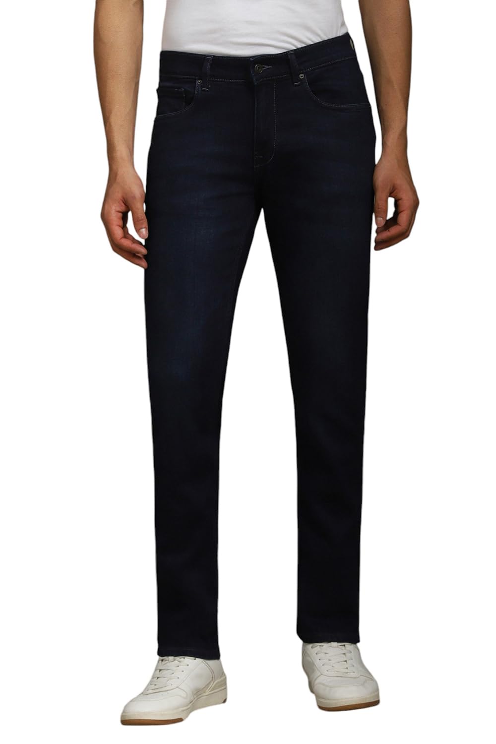louis philippe Men Navy Dark Slim Fit Jeans-picture-12