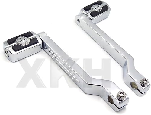 Miniatura 4 de XKH - Palanca de cambio de talón/dedo del pie con palanca de cambios con reposapiés de palanca de cambios compatibles con Harley Davidson