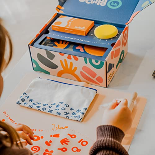 Image of Sculpd - The Original Kids Pottery Kit, Air-Dry Clay Starter Kit for Kids Age 4 to 6, Air Dry Clay with 10 Colour Paint Set, Paintbrushes, Tool Set, Alphabet Stampers, Sponge and Step-by-Step Guide