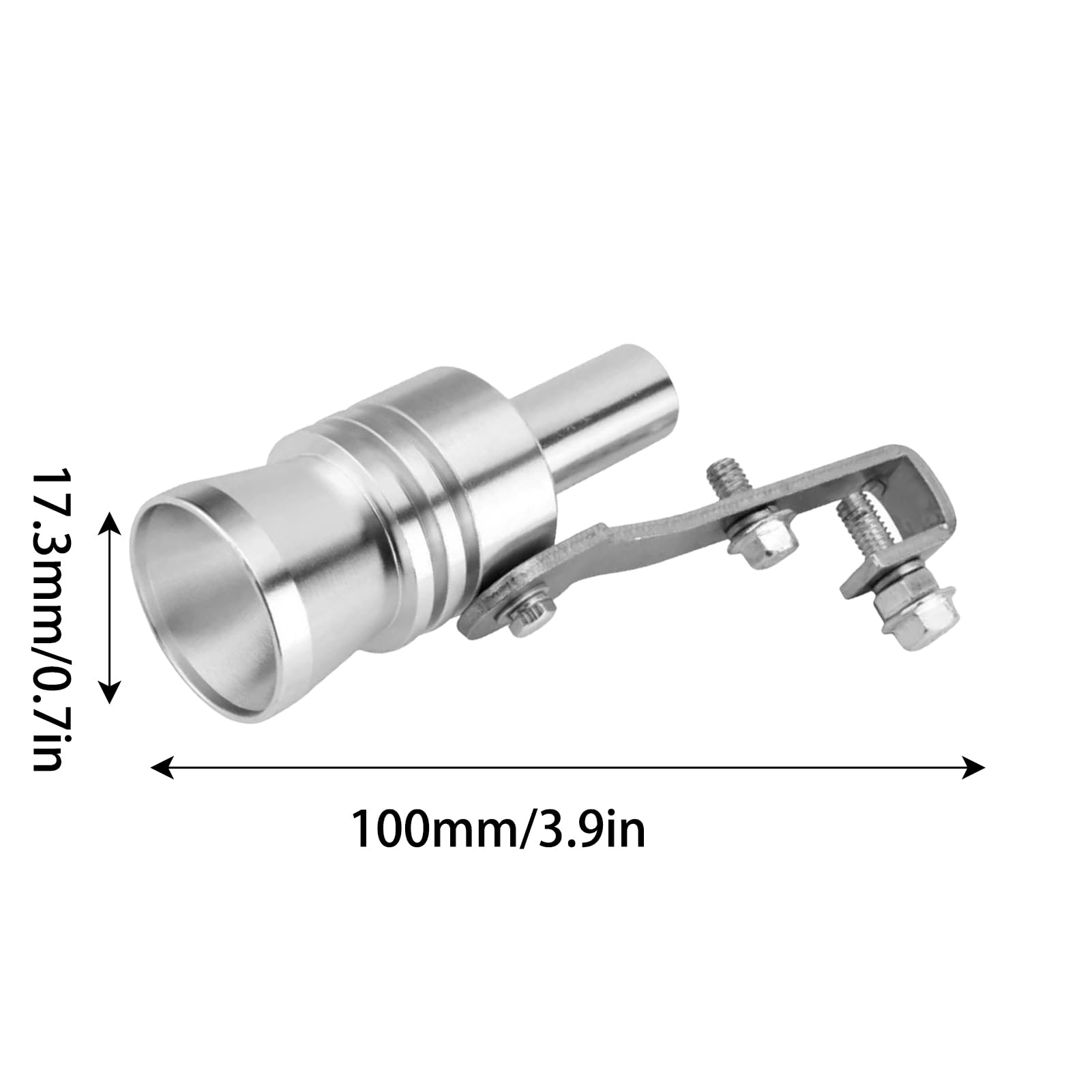 2 Fischietti Turbo Per Scarico Auto - Lega Alluminio, Suono Turbo Simulato, Universale Per Auto E Moto - Foto 4