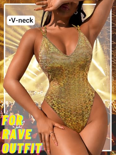 Image of ShawGobow Sexy Swimsuit for Women,Backless Scrunch Butt High Cut Monokini,One Piece Cheeky Bathing Suit Beach Pool Party