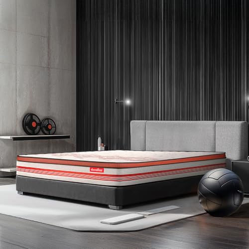 Image of Duroflex Boltt Plus 3 Zoned NRG Layer Medium Soft Single Size 8 Inch Bonnell Spring Euro Top Mattress with Extra Air Circulation & Coolness (72x36x6 + 2 Inch)